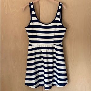 Forever 21 blue and white stripped dress